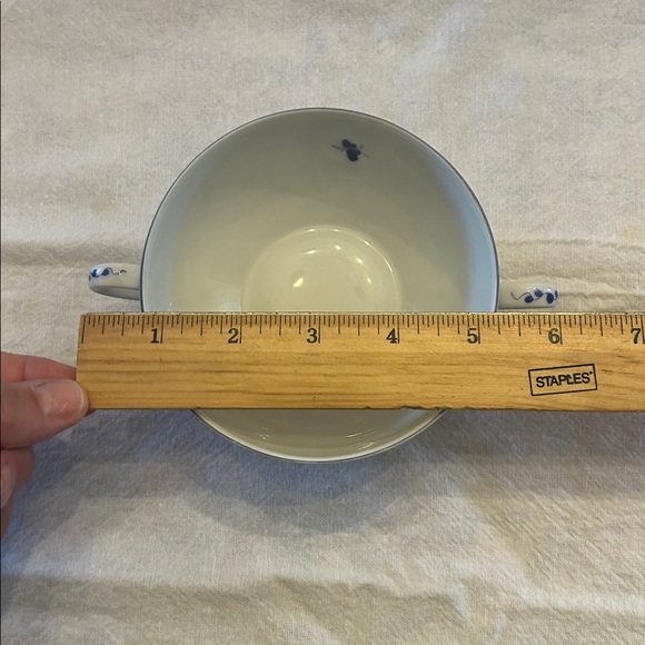 Limoges France Cream Soup Bowl Vintage - Picture 6 of 8